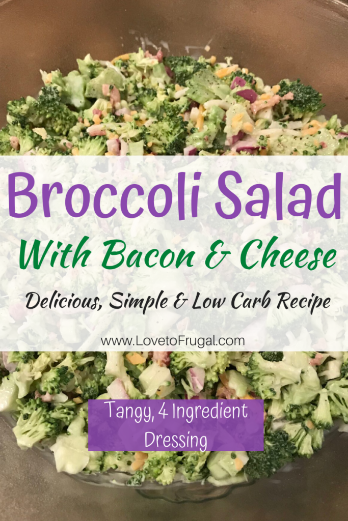 Broccoli Salad with Bacon and Cheese Recipe