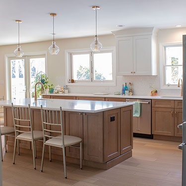 White And Brown Kitchen Cabinets Ideas