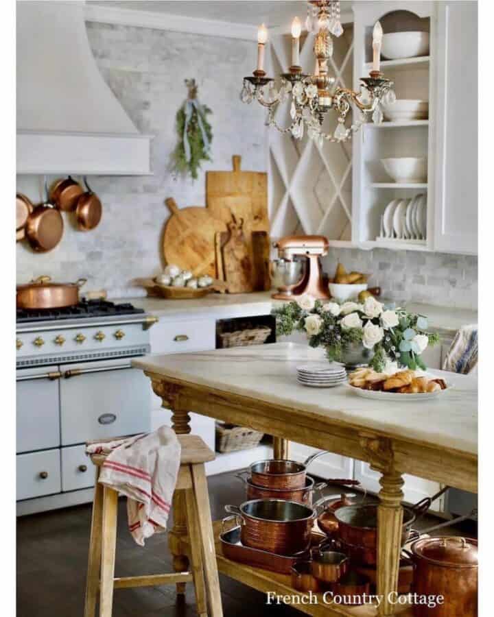 french country cottage kitchen