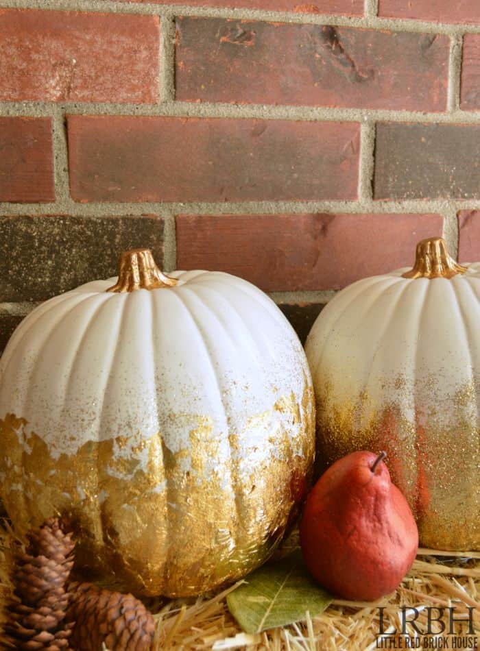 gold leaf pumpkins
