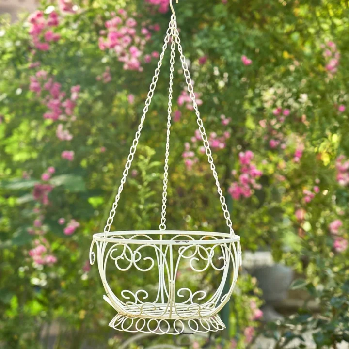 hanging planter antique finish