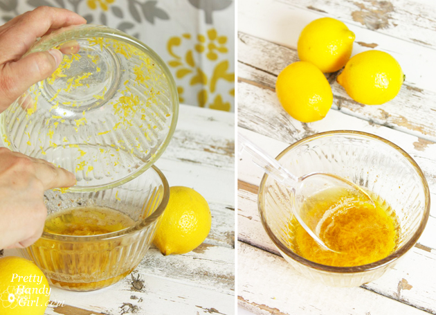 mix-lemon-zest-butter-together Lemon Zest Popcorn {Gift Idea} | Pretty Handy Girl