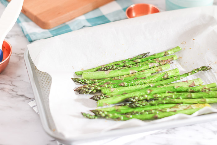 finished roasted asparagus