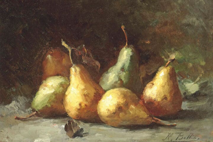 still life pears