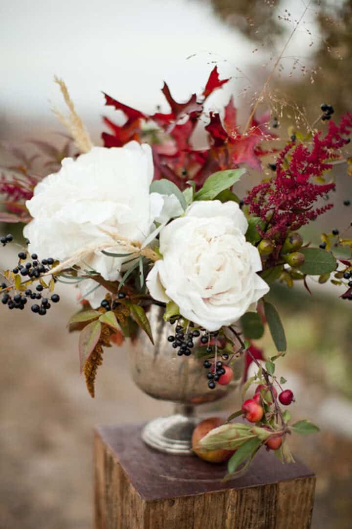 Beautiful floral arrangement in pedestal bowl