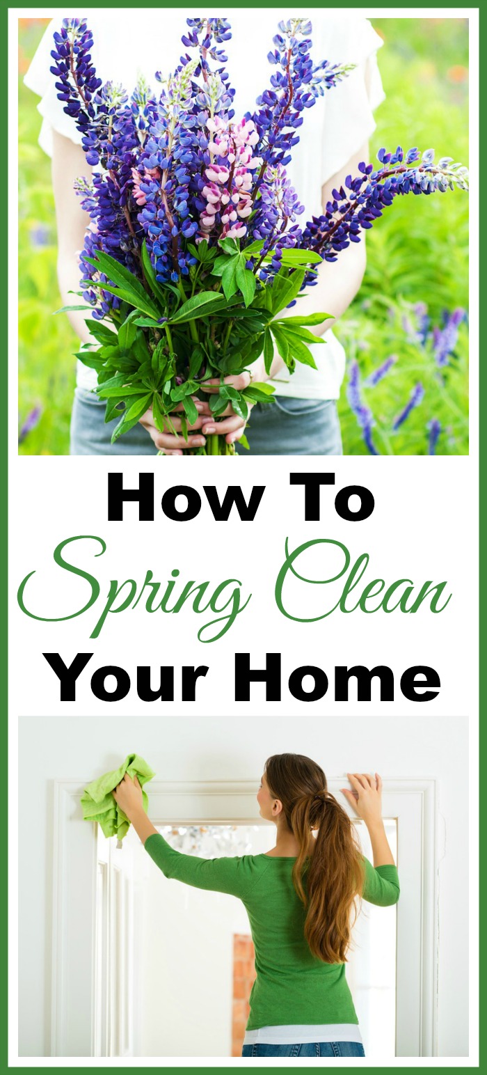 Spring Cleaning 101- This spring cleaning 101 guide includes spring cleaning tips and tricks to help make your spring cleaning go faster and easier. Plus, it includes free spring cleaning checklists and spring cleaning challenges to ensure you give your home a great deep clean! | deep clean your home, how to clean your home, bathroom cleaning, kitchen cleaning, #springCleaning #cleaning #cleaningTips #clean