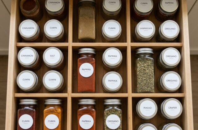 Genius Upcycled Pantry and Spice Station Ideas